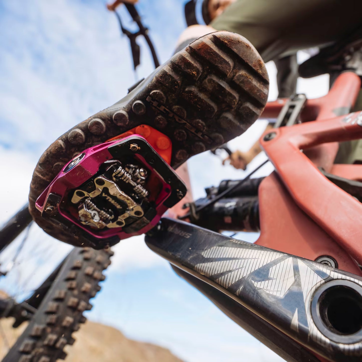 Five Ten TRAILCROSS CLIP-IN Naisten MTB-kengät Musta/punainen