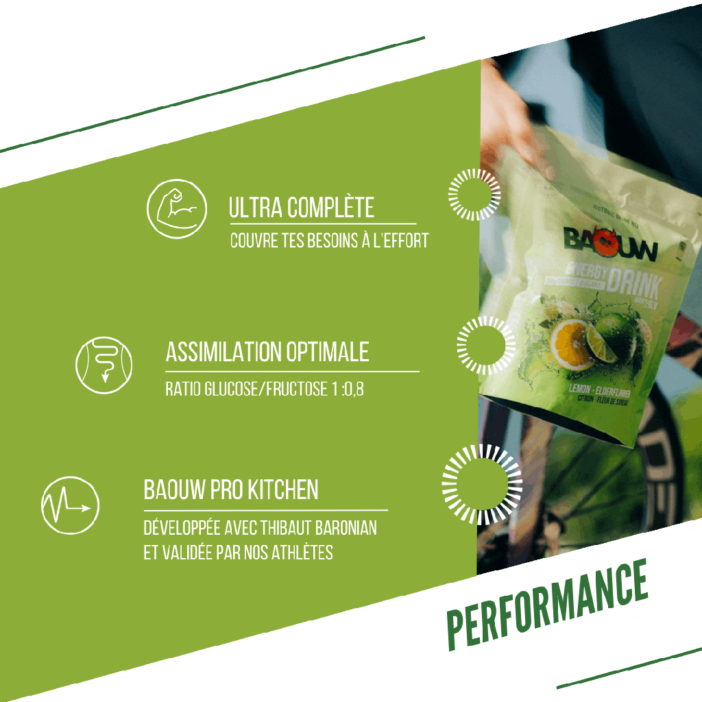 BAOUW ISOTONIC energiajuoma (45g) Lime/Elderflower)