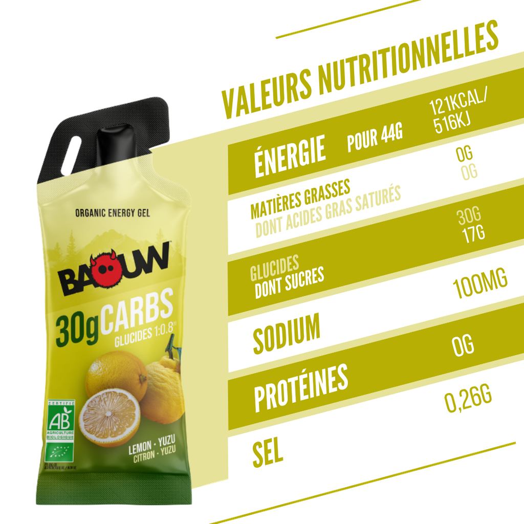 BAOW (44g) Sitruuna/Yuzu -energiageeli