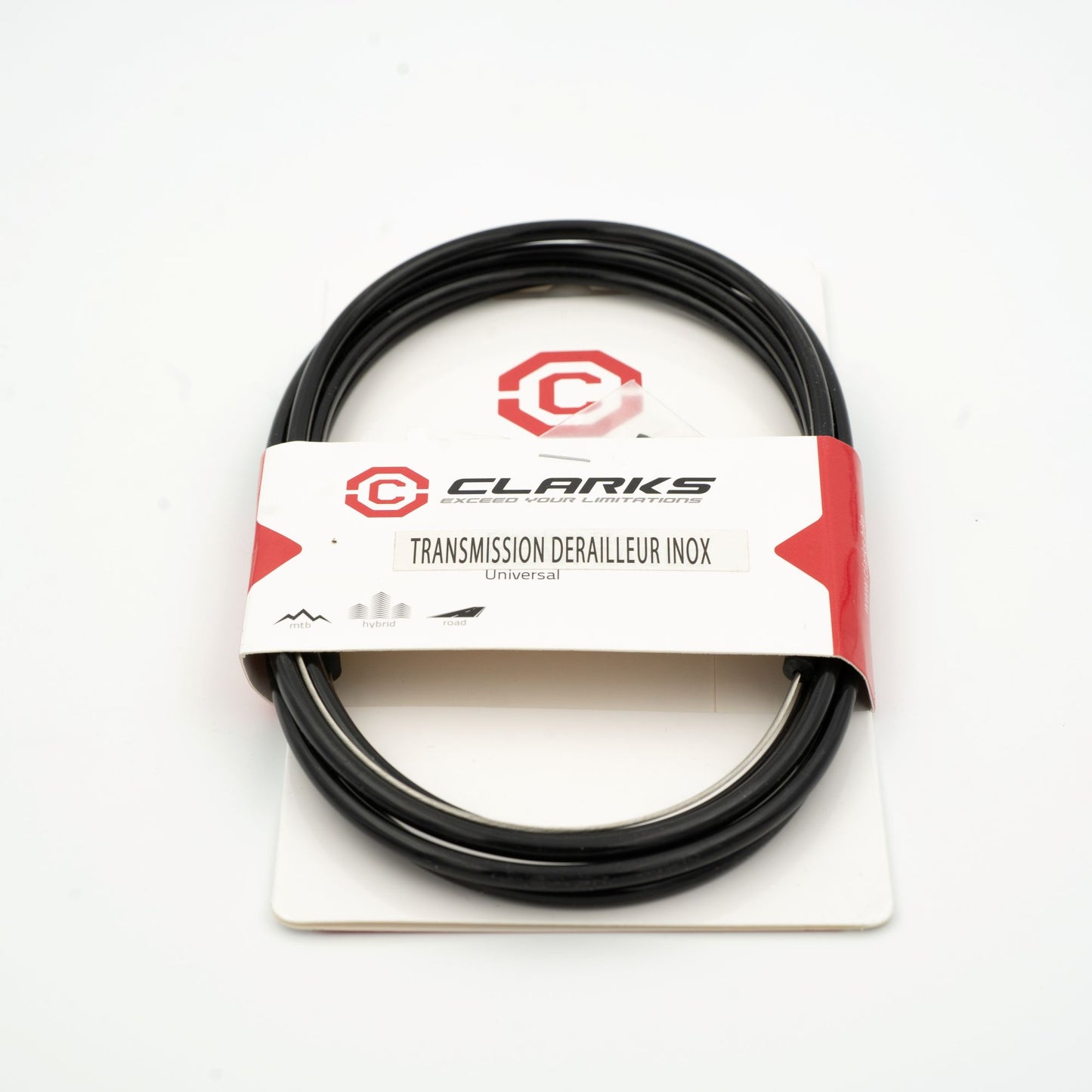 CLARKS Universal Derailleur Cable and Hose Kit ruostumatonta terästä