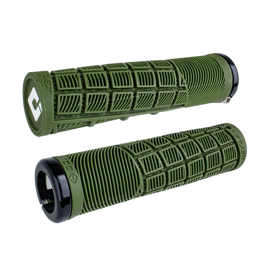ODI REFLEX V2.1 Lock-on kahvat 135 mm Oliivi