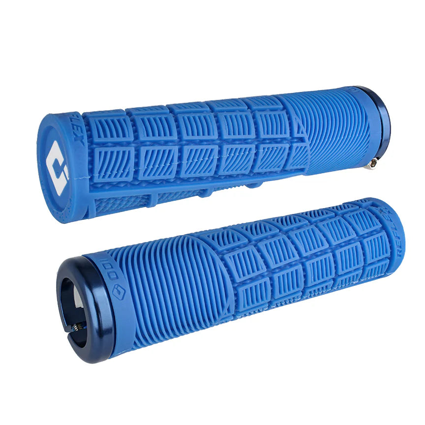 ODI REFLEX XL Lock-on Grips 135 mm sininen