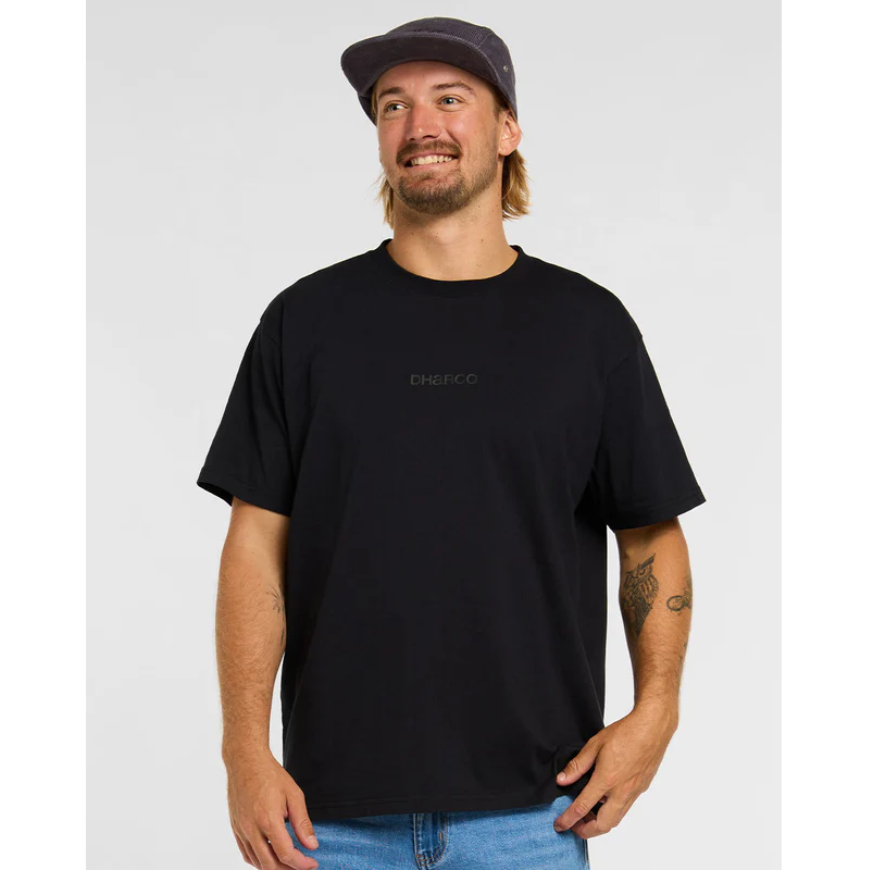 T-paita DHARCO COTTON KENTARO lyhythihainen musta