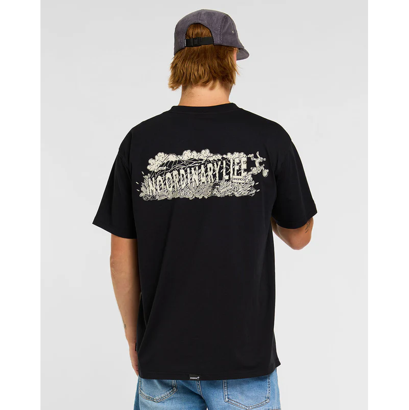 T-paita DHARCO COTTON KENTARO lyhythihainen musta