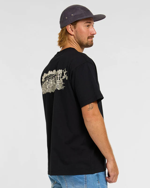 T-paita DHARCO COTTON KENTARO lyhythihainen musta