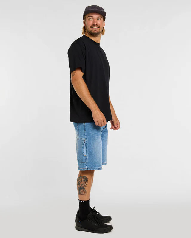 T-paita DHARCO COTTON KENTARO lyhythihainen musta