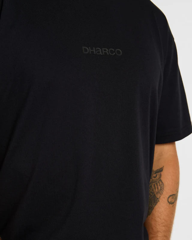 T-paita DHARCO COTTON KENTARO lyhythihainen musta