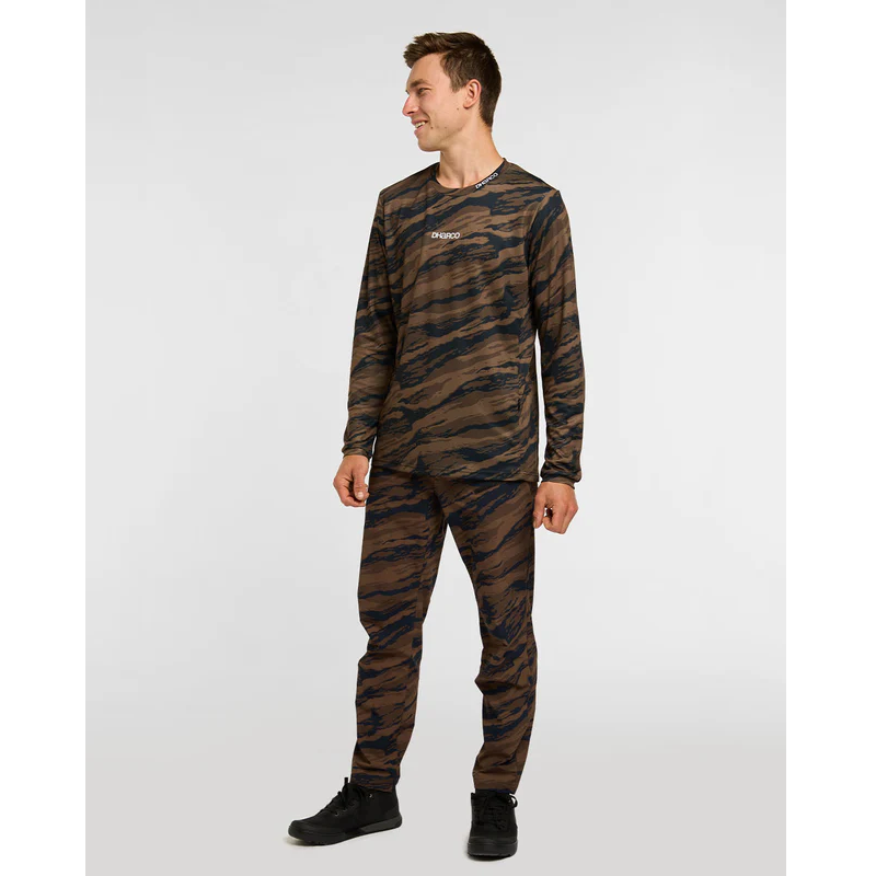 DHARCO GRAVITY RECON pitkähihainen trikoo musta/ruskea