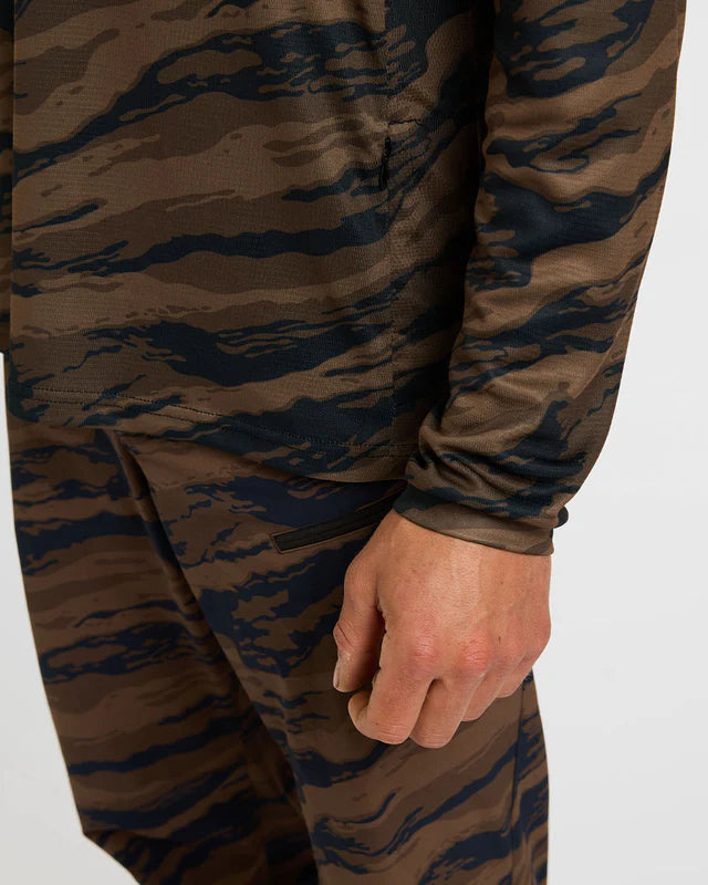 DHARCO GRAVITY RECON pitkähihainen trikoo musta/ruskea