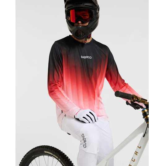 DHARCO RACE PRISM pitkähihainen trikoo punainen