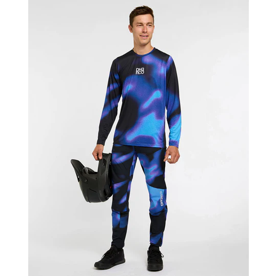 DHARCO RACE VORTEX pitkähihainen trikoo musta/violetti