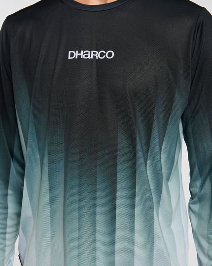 DHARCO RACE MIDNIGHT PRISM pitkähihainen Jersey vihreä