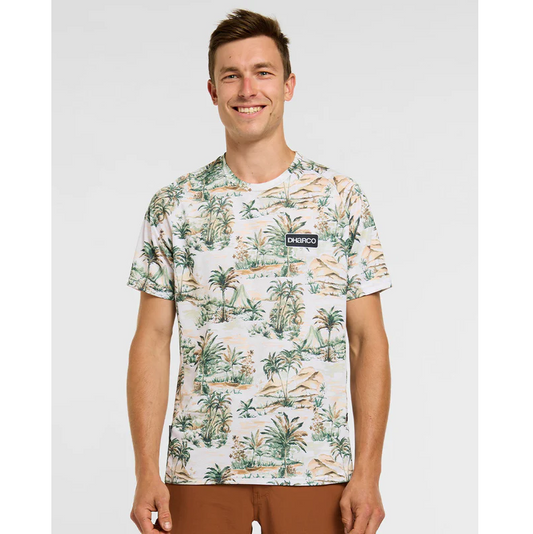 DHARCO LOST Lyhythihainen Jersey Beige/vihreä