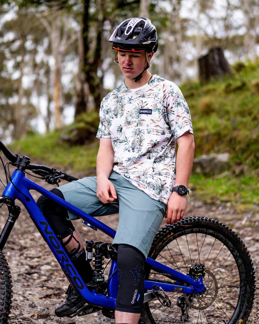 DHARCO LOST Lyhythihainen Jersey Beige/vihreä