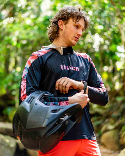 DHARCO RACE NEBULA pitkähihainen trikoo musta