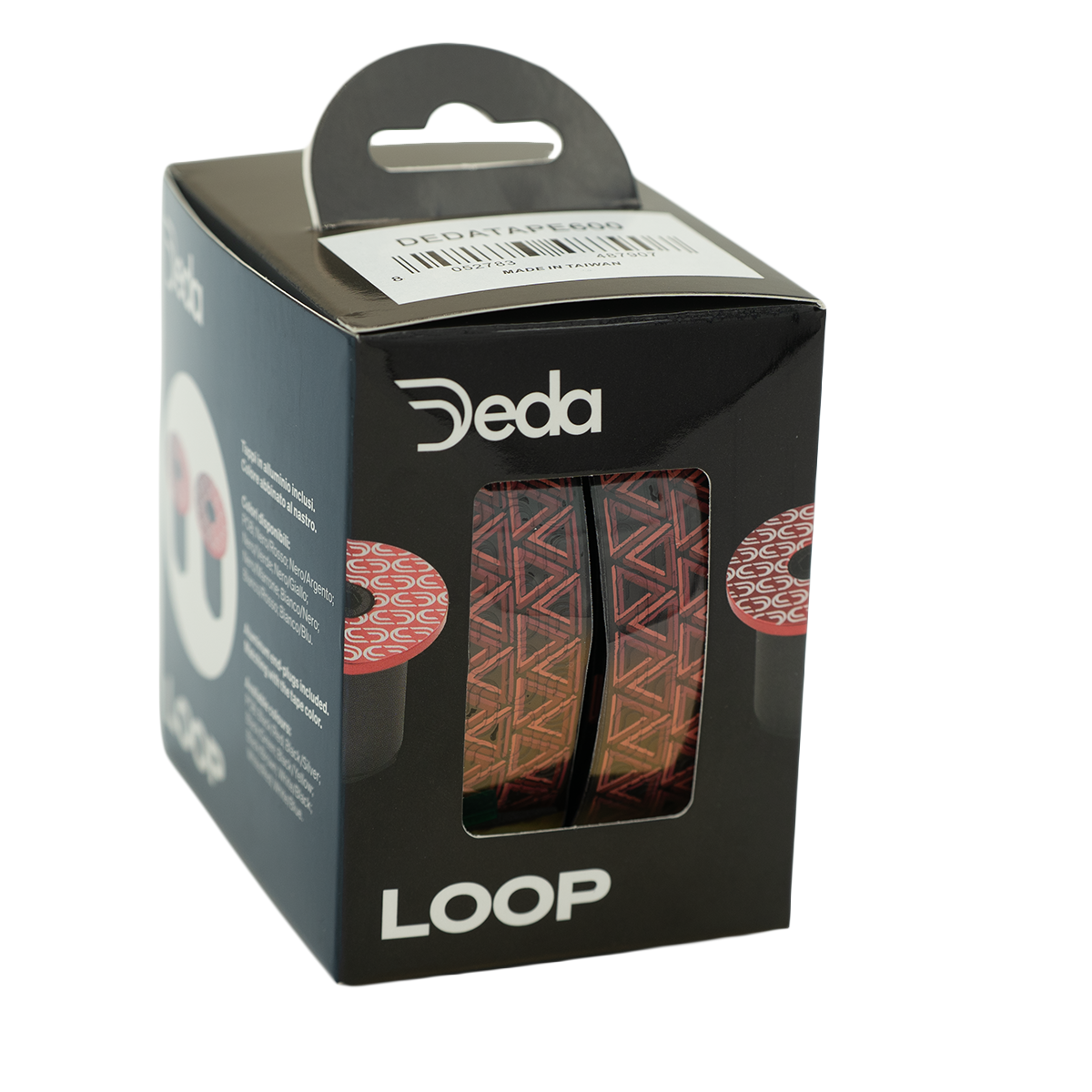DEDA LOOP ripustusnauha + END-PLUG Musta/Punainen