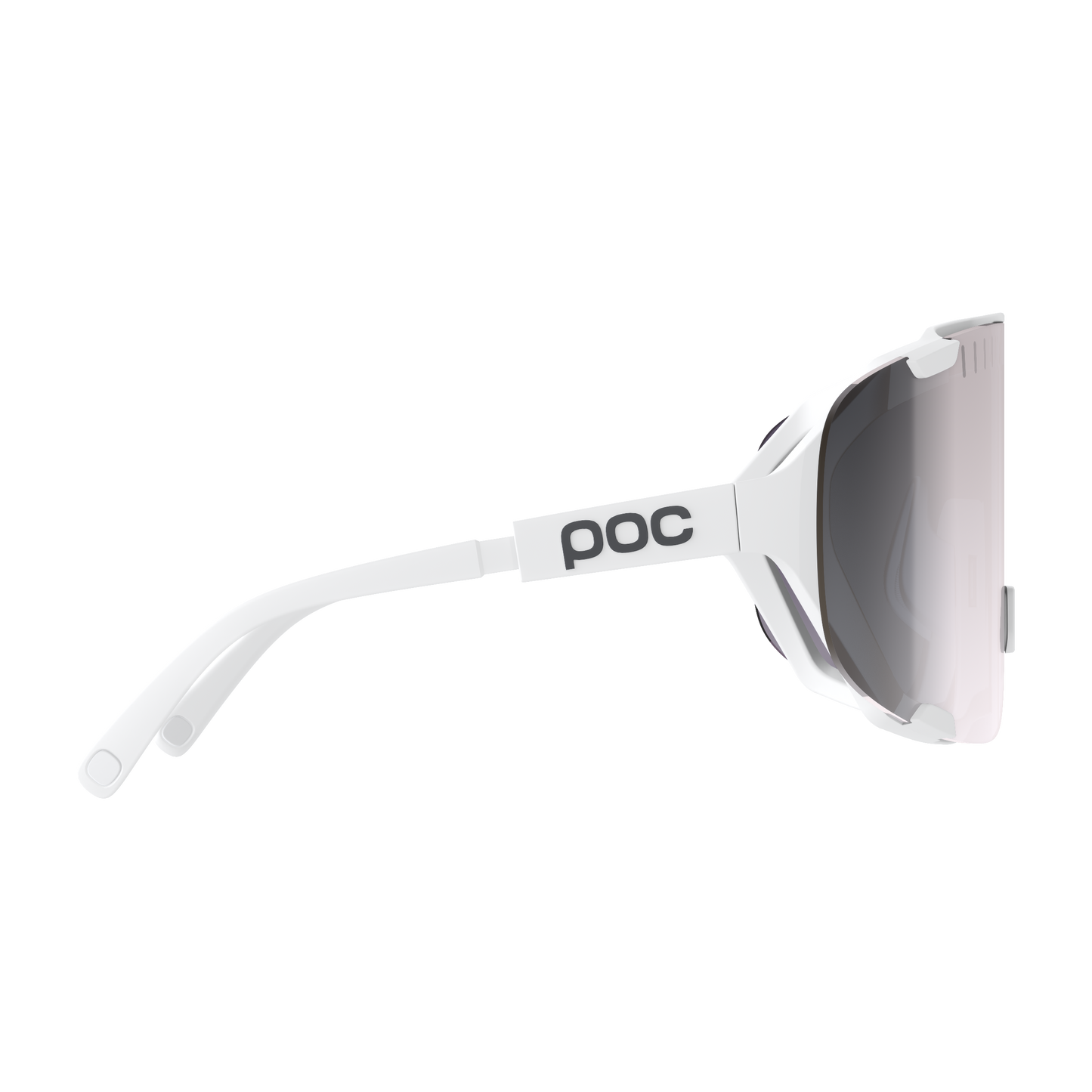 POC DEVOUR suojalasit + Valkoinen Clarity Road Sunny Silver -lasit