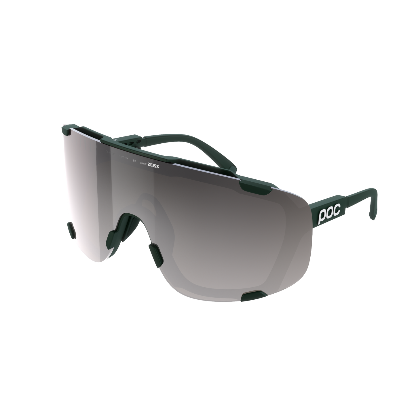 POC DEVOUR suojalasit + Khaki Clarity Road Sunny Silver linssi