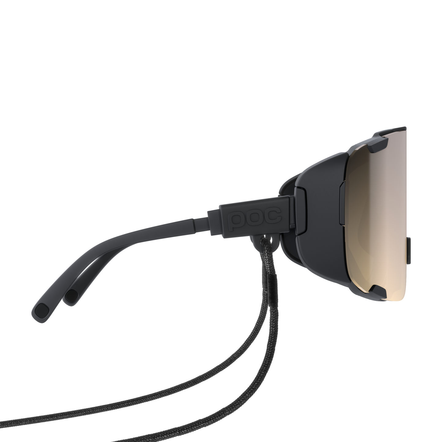 POC DEVOUR ULTRA + lasit Musta Clarity Trail Osittain aurinkoinen hopea linssi