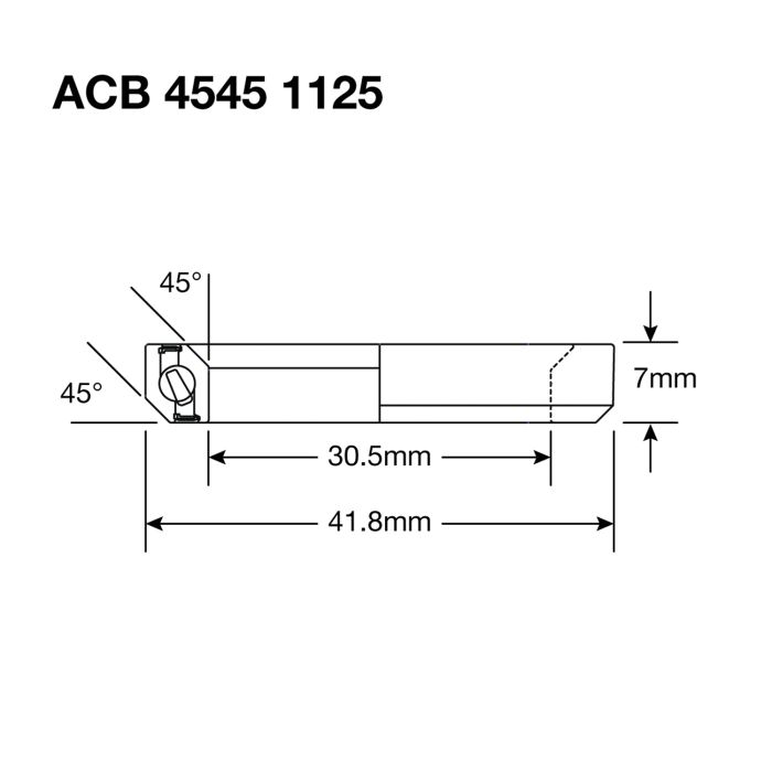 ENDURO BEARINGS 1125 BO Ohjauslaakeri - ABEC 5 - Musta oksidi - 30,5x41,8x6,5 (45x45°) ACB