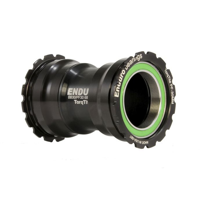 ENDURO BEARINGS TorqTite PF30 alatukivarsi 30mm akseli (kapea) Ruostumaton teräs Musta