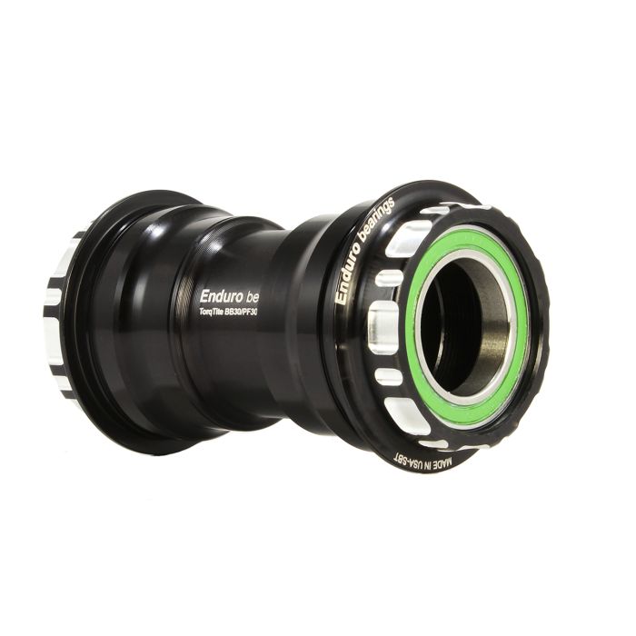 ENDURO BEARINGS TorqTite PF30 alatukivarsi 24mm akseli Ruostumattomasta teräksestä valmistetut laakerit Musta
