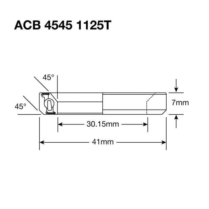 ENDURO BEARINGS 1125T - 440c ruostumaton ohjauslaakeri 30,15x41x7 (45x45°) ACB