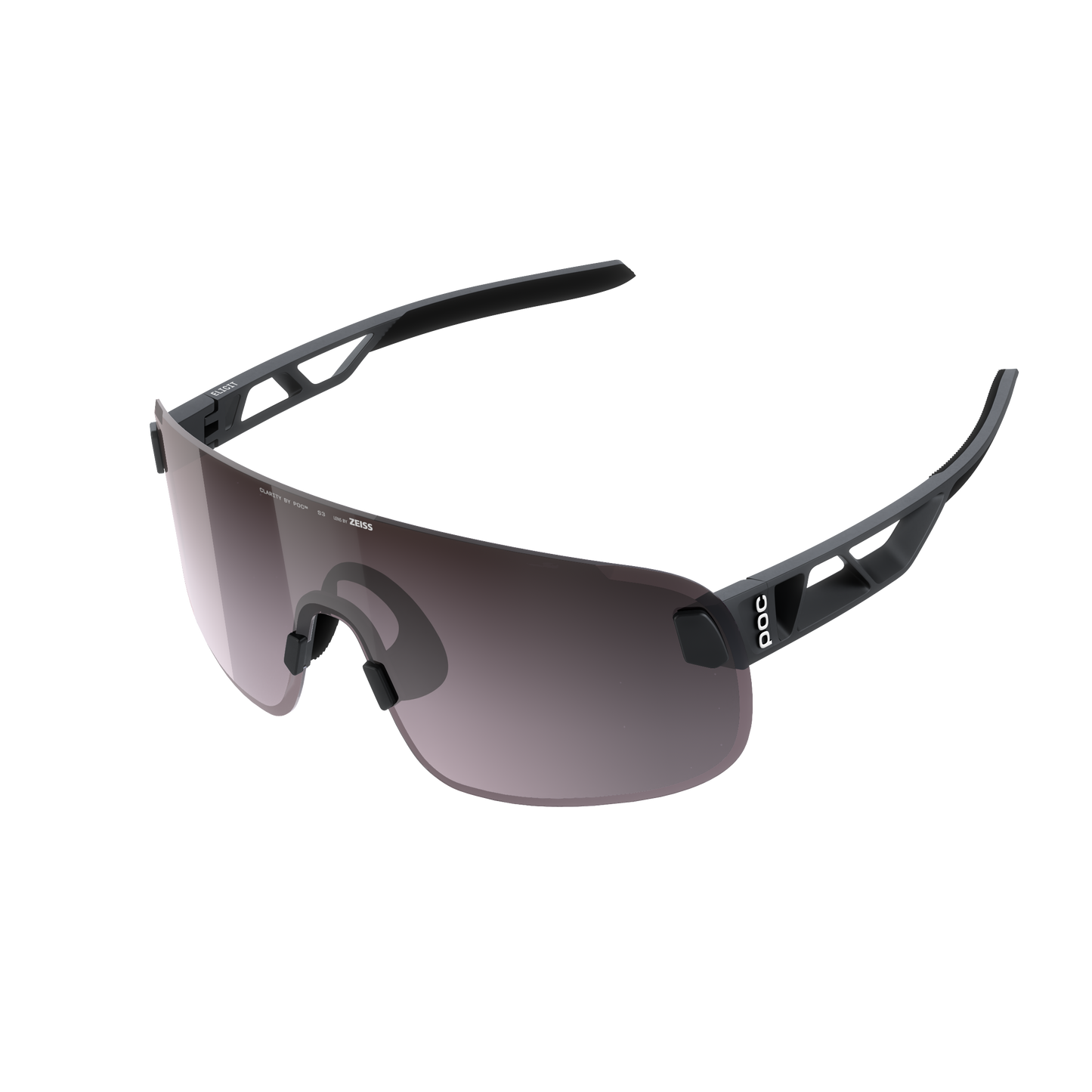 POC ELICIT -lasit Musta kirkkaus Road Sunny Silver -lasit, hopea