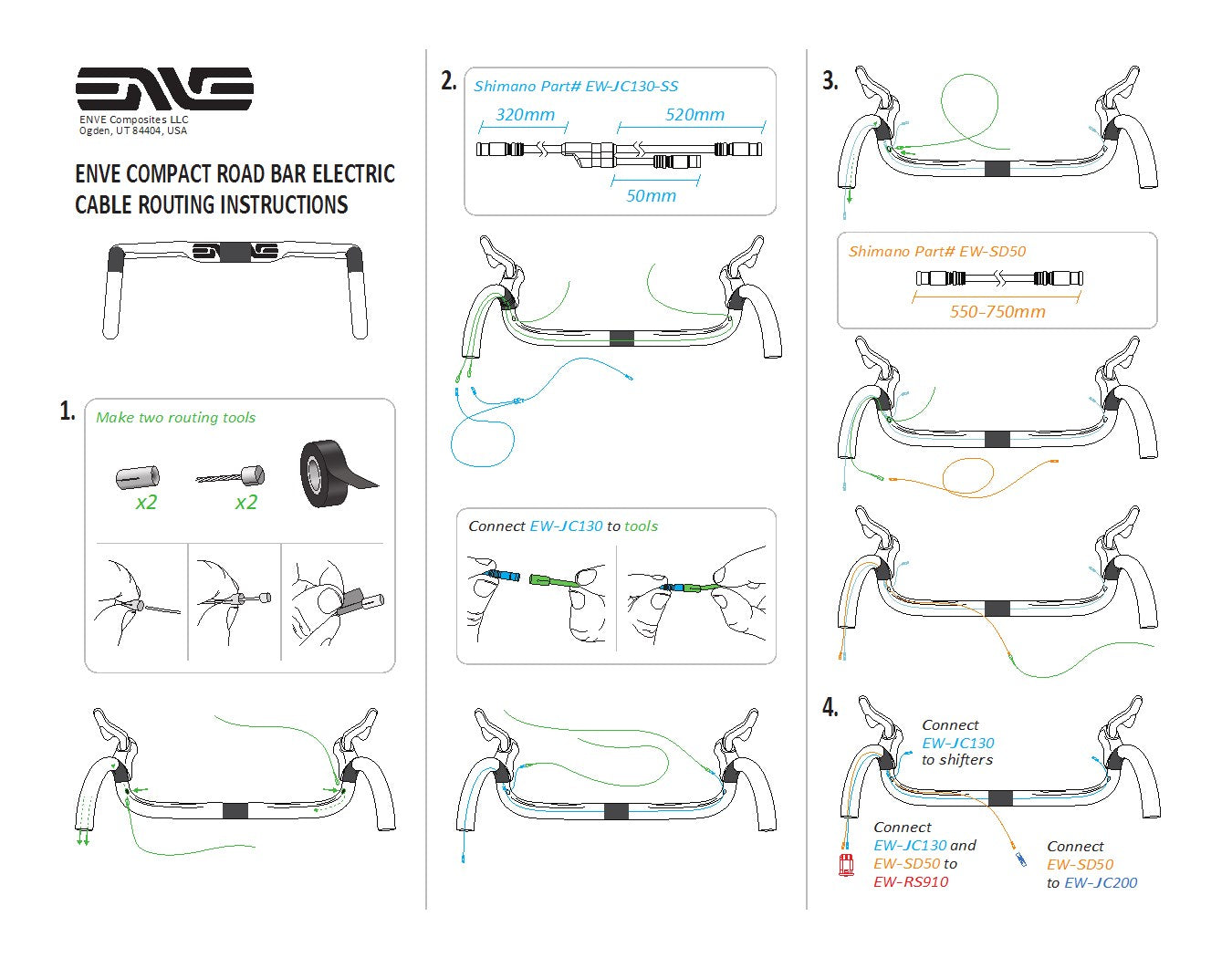ENVE Compact sisäinen läpivientiripustin