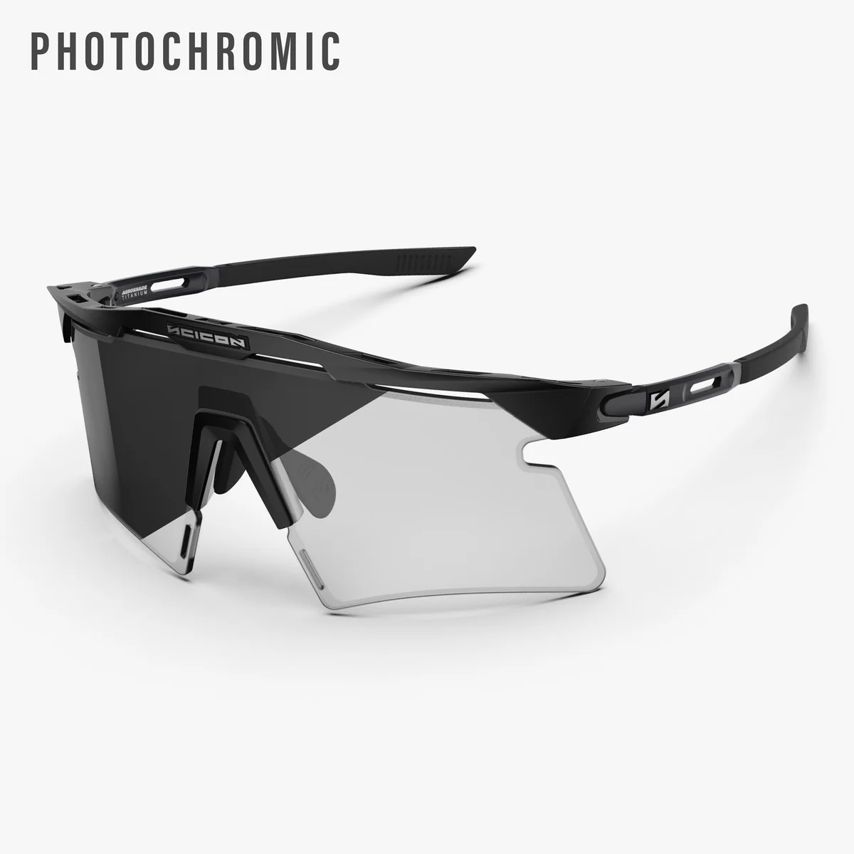 SCICON AEROSHADE 2.0 TITANIUM lasit Matt Black Grey Photochromic-lasi Matt Black Grey Photochromic-lasi