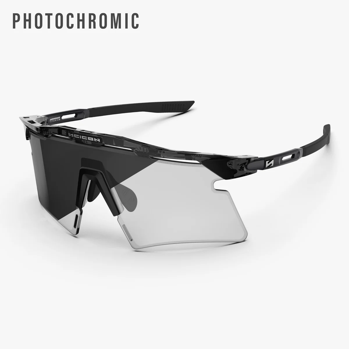 Aurinkolasit SCICON AEROSHADE 2.0 TITANIUM Musta kristalli kiiltävä harmaa fotokromaattinen linssi