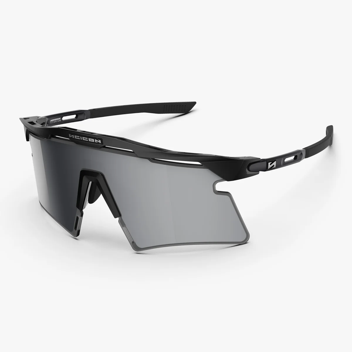 SCICON AEROSHADE 2.0 TITANIUM lasit Matt Black Multimirror Silver + Pinkki linssi