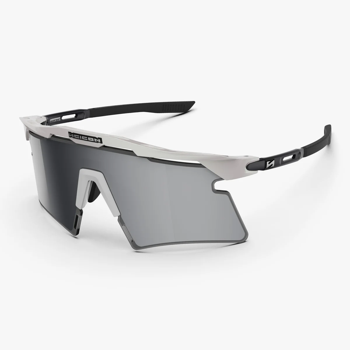 SCICON AEROSHADE 2.0 TITANIUM Valkoinen metalli Multimirror hopea + vaaleanpunaiset lasit