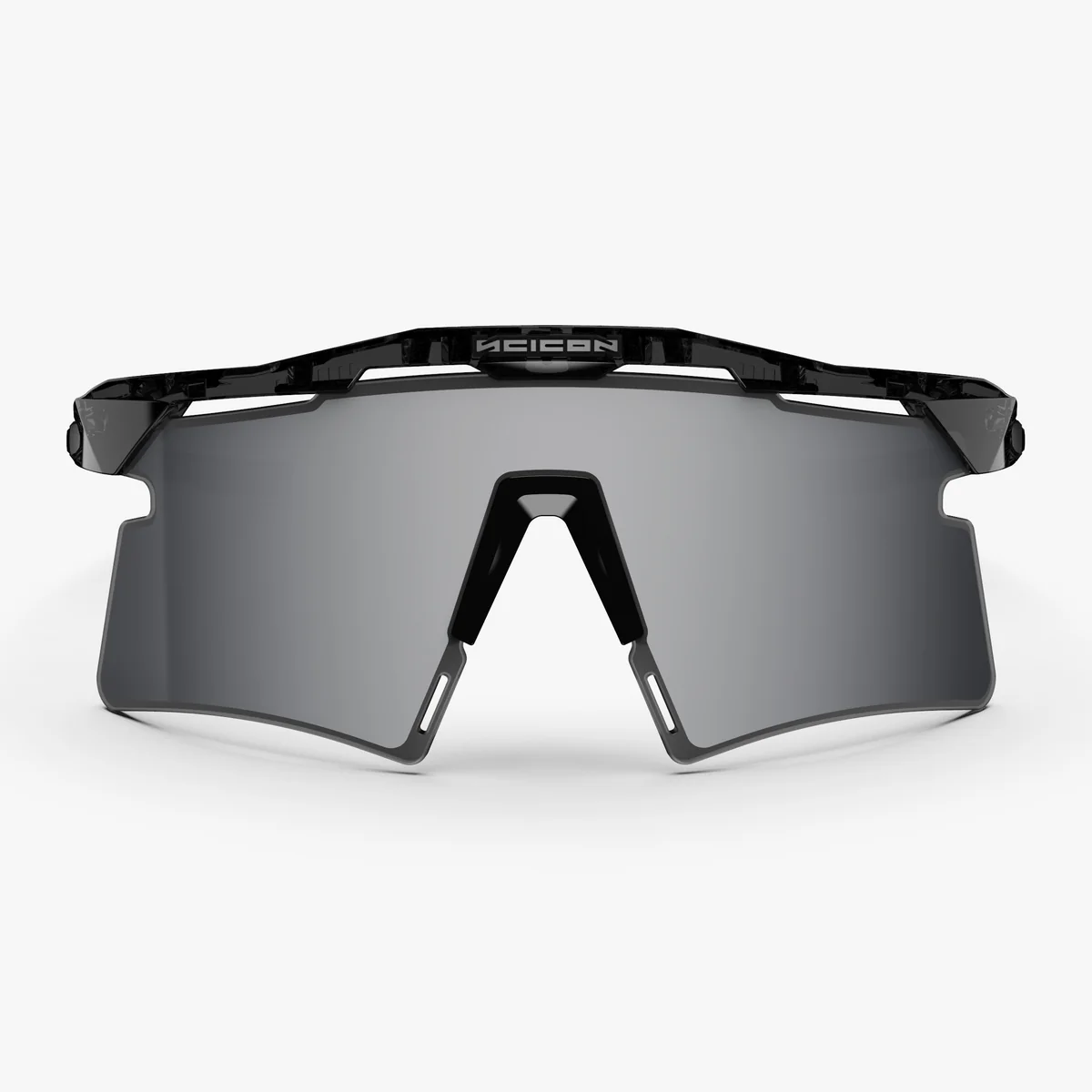 SCICON AEROSHADE 2.0 TITANIUM -lasit Musta kristalli kiiltävä multimirror hopea + vaaleanpunainen linssi