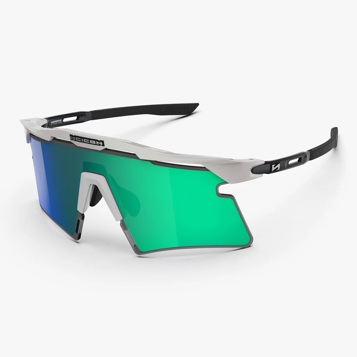 Aurinkolasit SCICON AEROSHADE 2.0 TITANIUM Valkoinen metalli Monipeililinssi Sininen Vihreä + Vaaleanpunainen