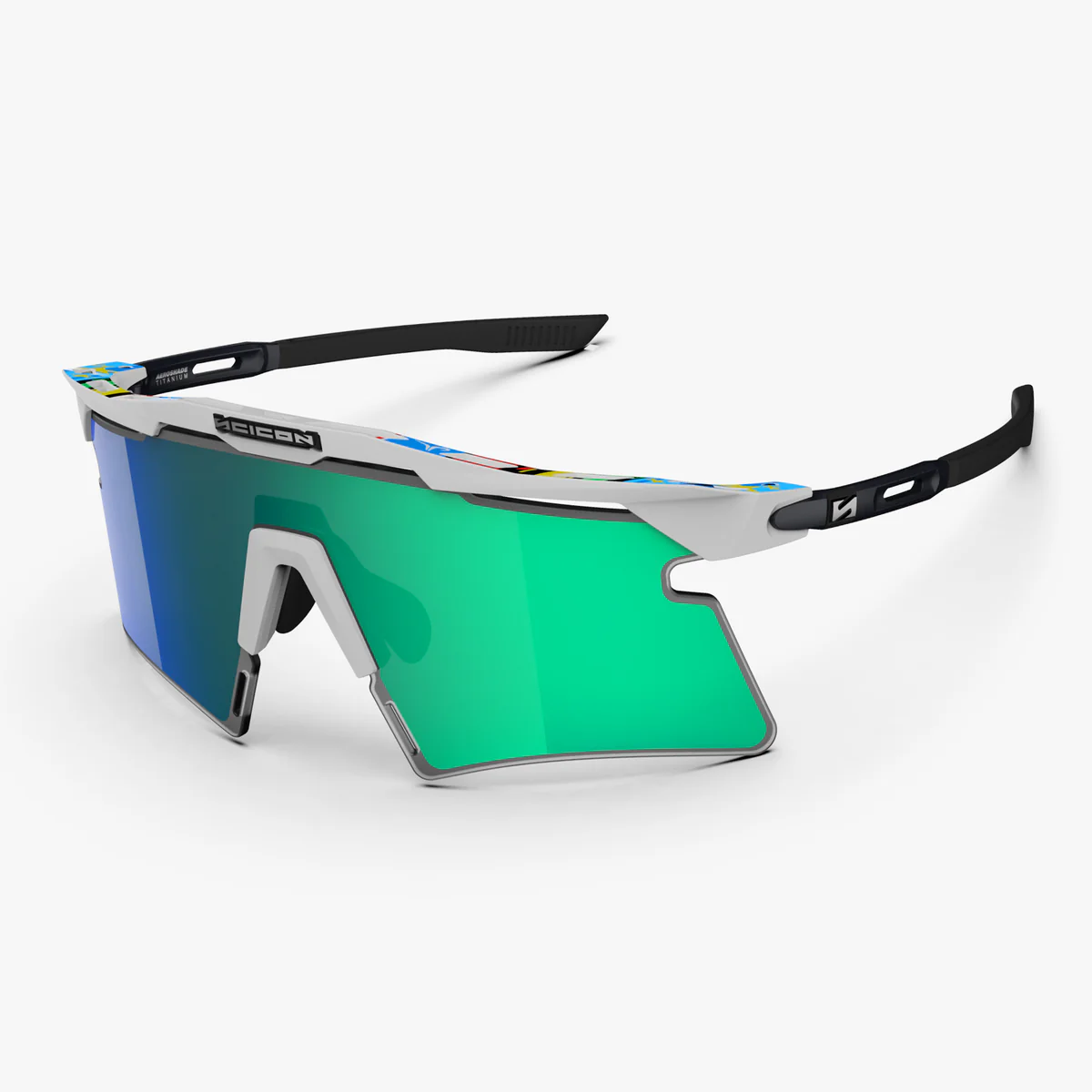SCICON AEROSHADE 2.0 TITANIUM WC EUROPEAN CHAMPION Monipeililinssi Sininen vihreä + vaaleanpunainen
