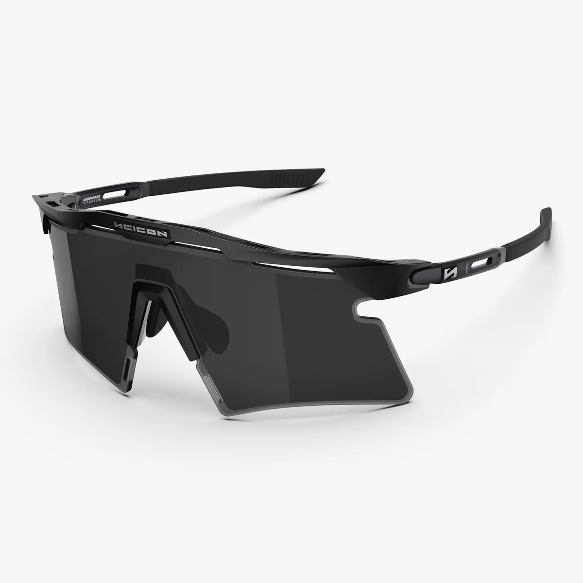 SCICON AEROSHADE 2.0 TITANIUM lasit Matt Black Smoke Black + Pinkki linssi