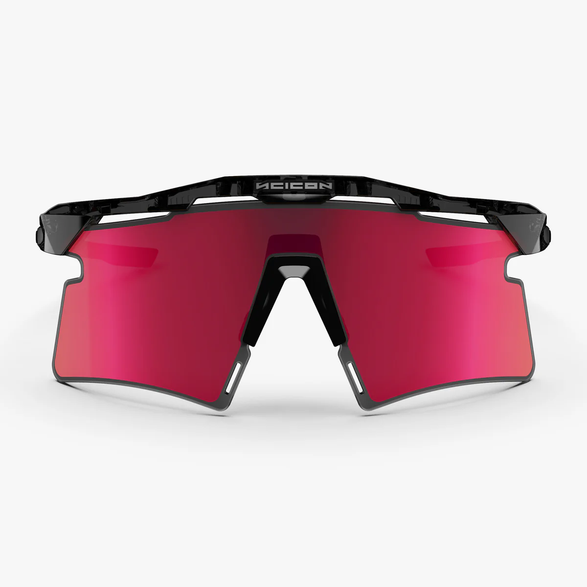 Aurinkolasit SCICON AEROSHADE 2.0 TITANIUM Musta Crystal Gloss Multimirror Aurinkolasit + vaaleanpunainen linssi
