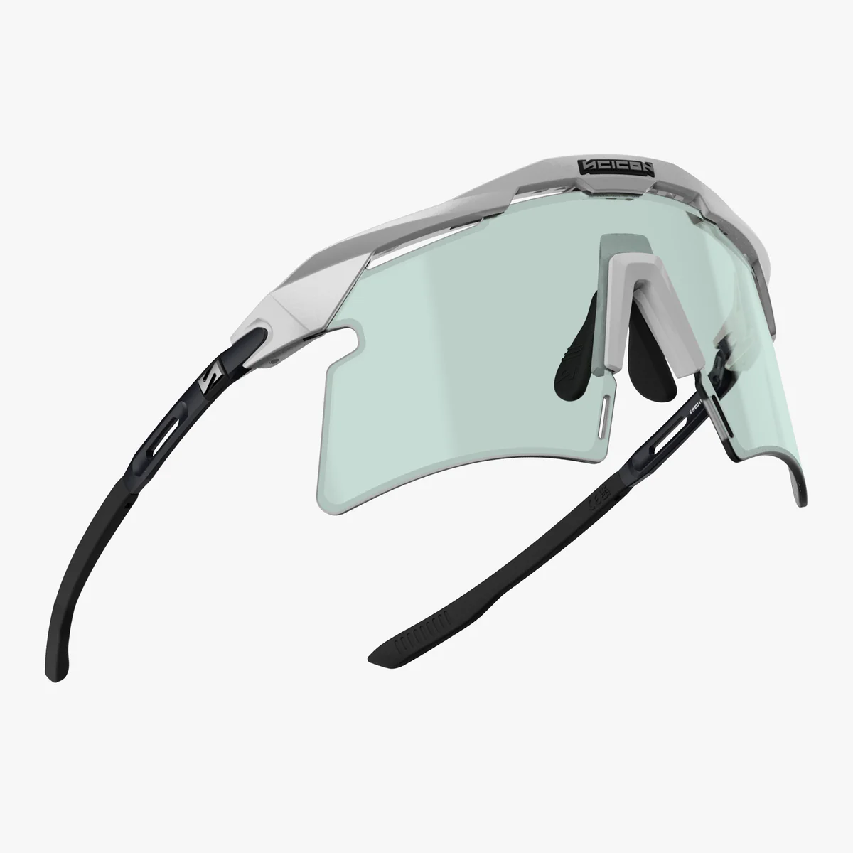 SCICON AEROSHADE 2.0 TITANIUM Valkoinen metalli lasit Sininen vihreä fotokromaattinen linssi