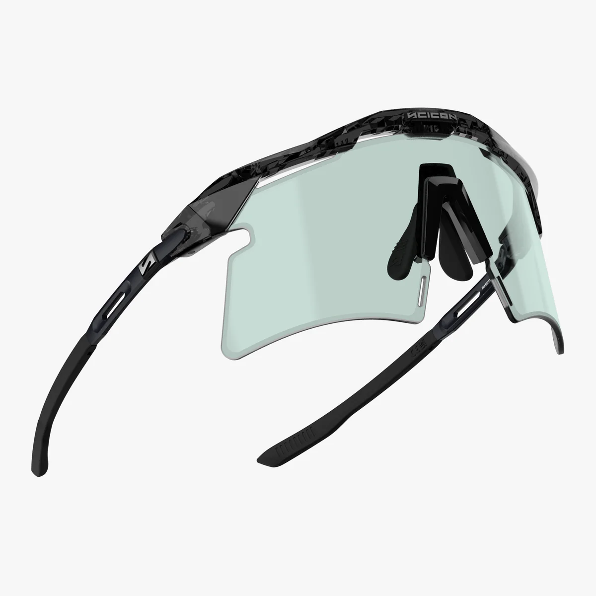 Aurinkolasit SCICON AEROSHADE 2.0 TITANIUM Musta kristalli kiiltävä sininen vihreä fotokromaattinen linssi