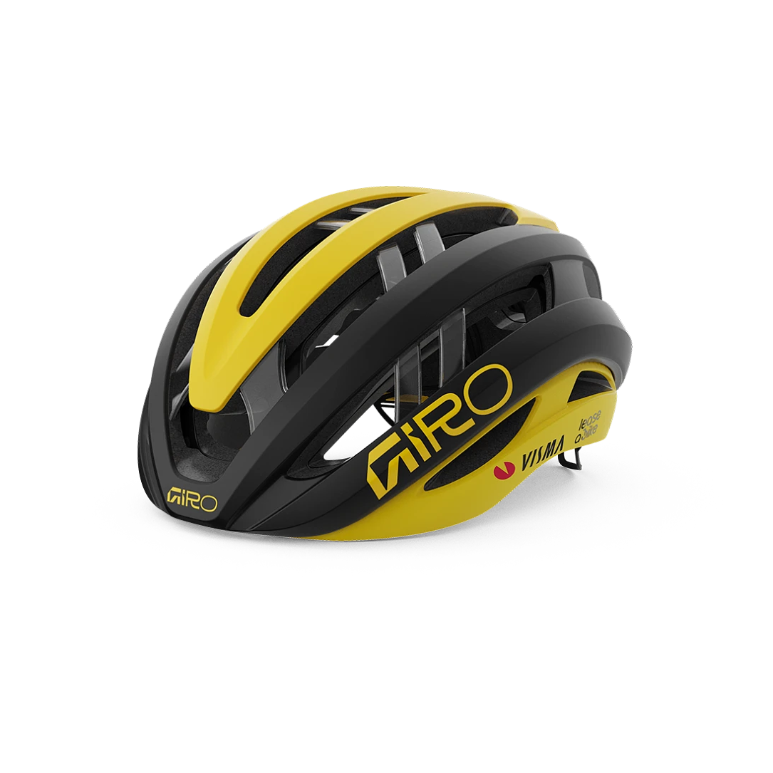 GIRO ARIES MIPS SPHERICAL VISMA LEASE A BIKE Maantiekypärä Musta/Keltainen