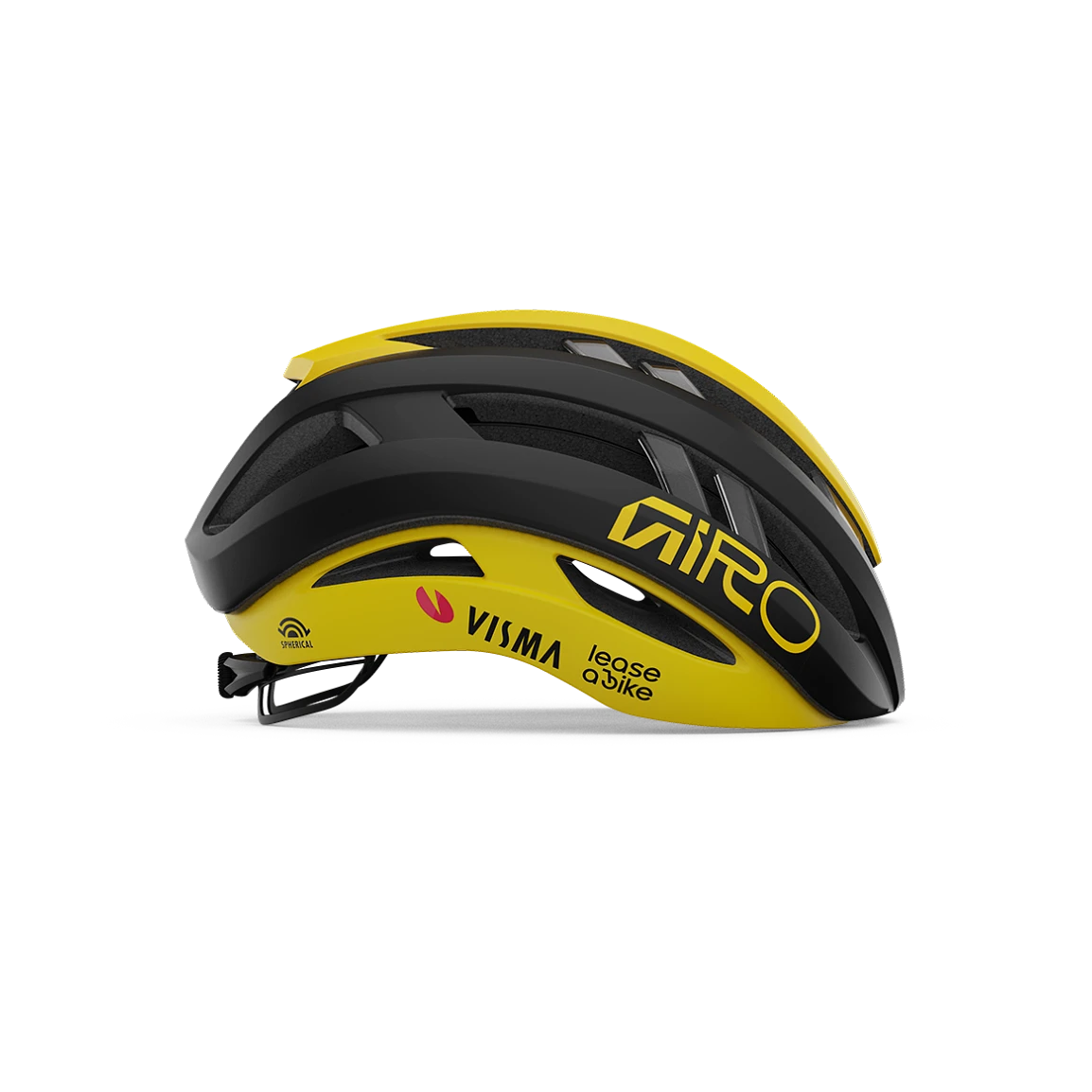 GIRO ARIES MIPS SPHERICAL VISMA LEASE A BIKE Maantiekypärä Musta/Keltainen