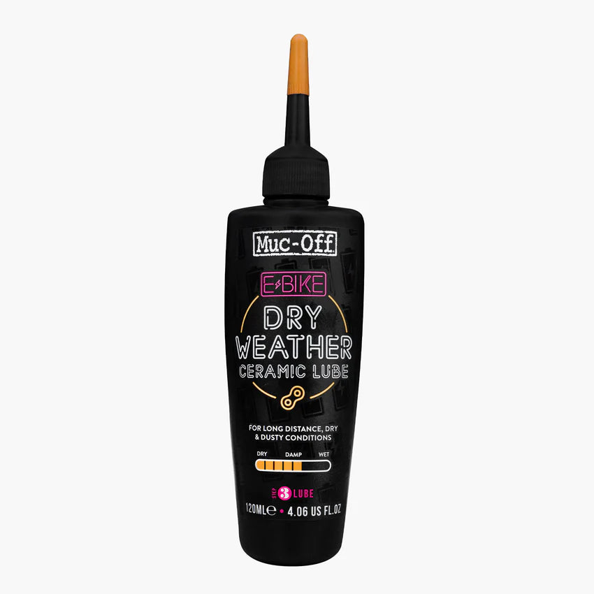 Voiteluaine kuiviin olosuhteisiin MUC-OFF EBIKE DRY WEATHER (120 ml)