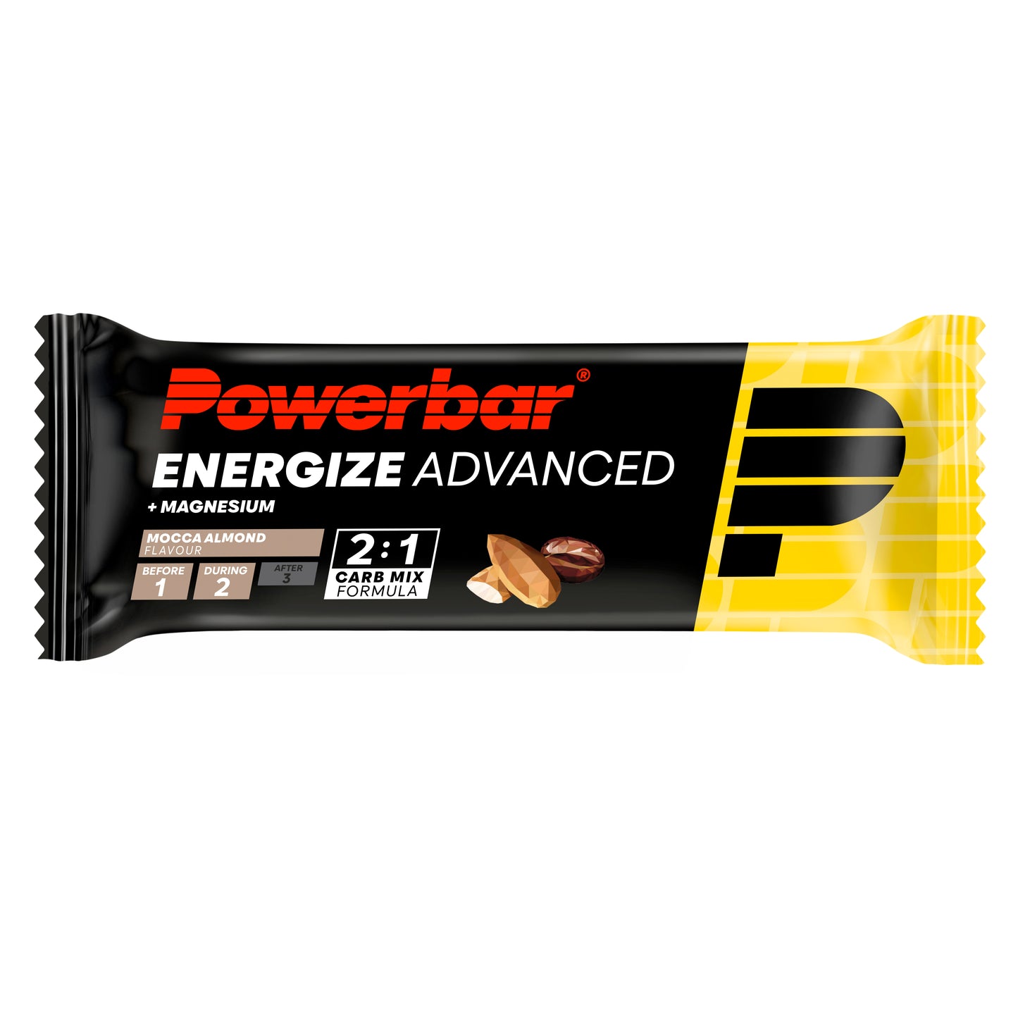 POWERBAR ENERGIZE ADVANCED energiapatukka (55g) manteli mokka)