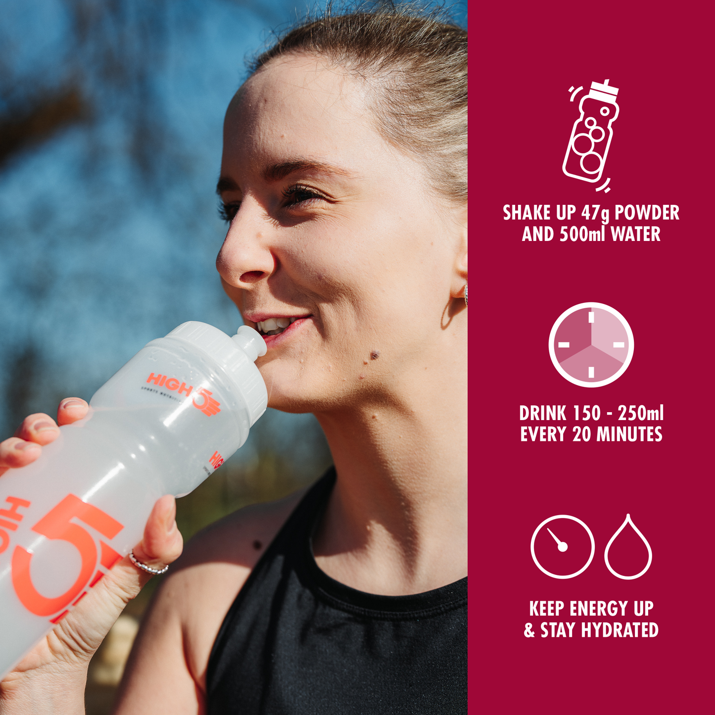 HIGH5 ENERGIAJUOMA (2,2kg) Punaiset marjat