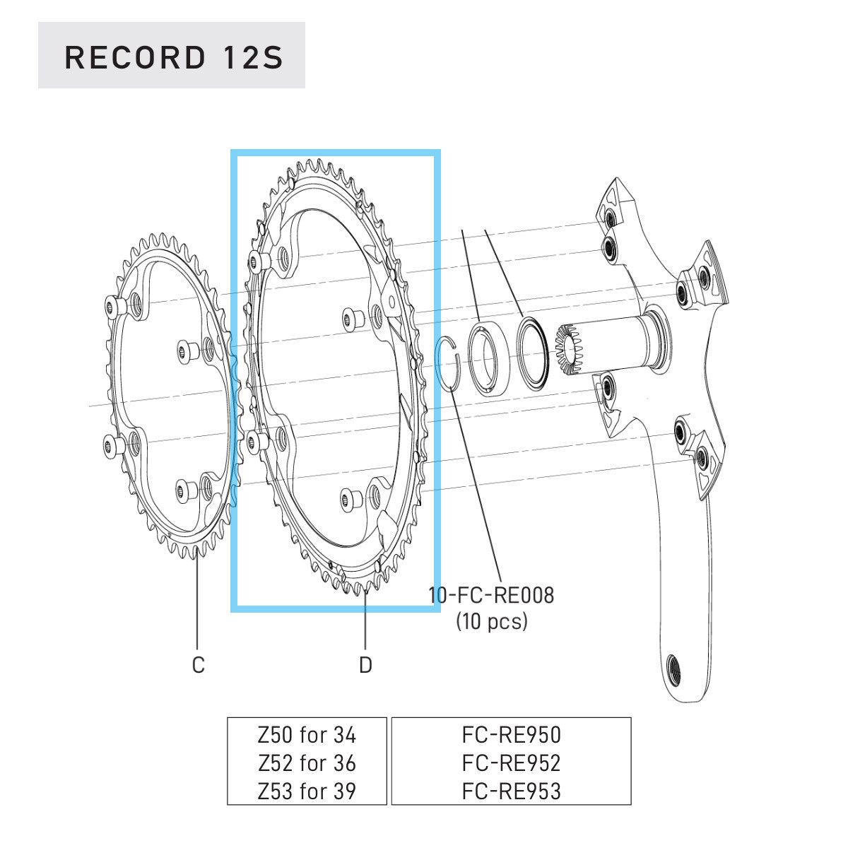 12V CAMPAGNOLO RECORD Ulkona käytettävä tarjotin