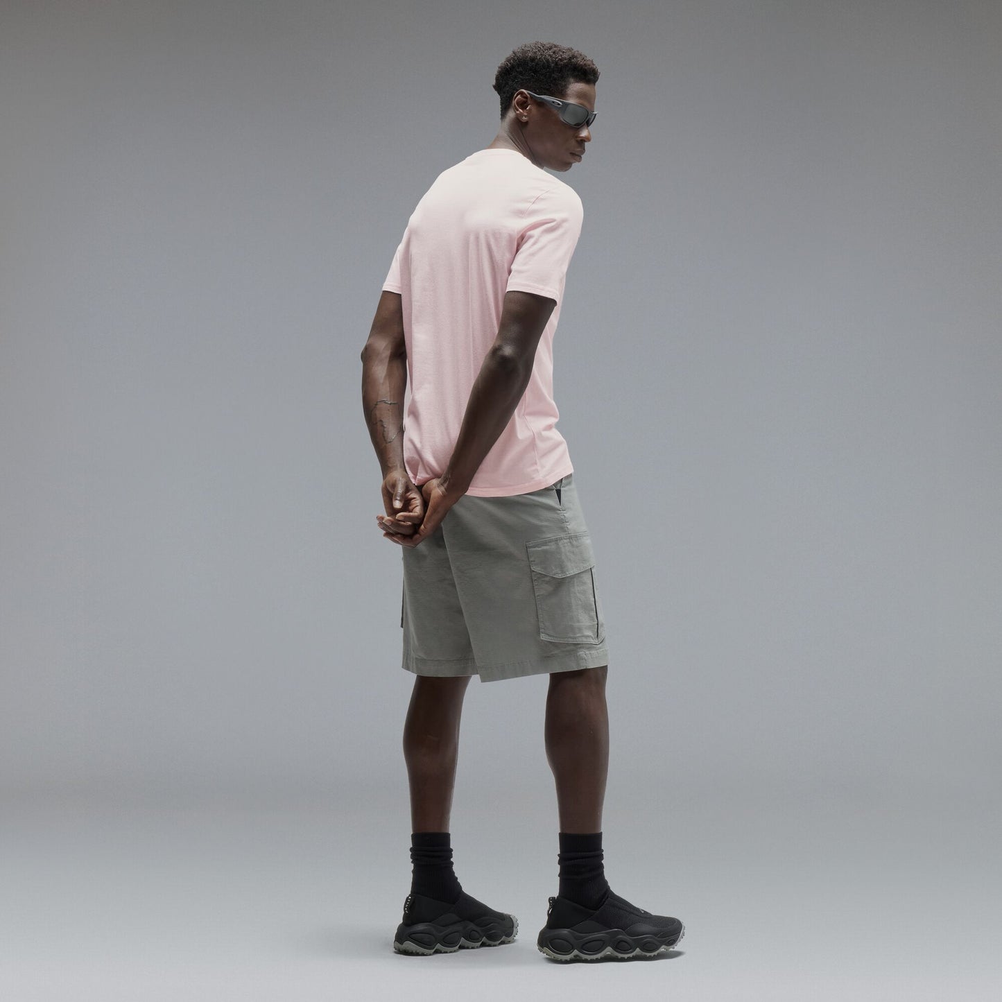 OAKLEY O BARK 2.0 haalistunut vaaleanpunainen t-paita