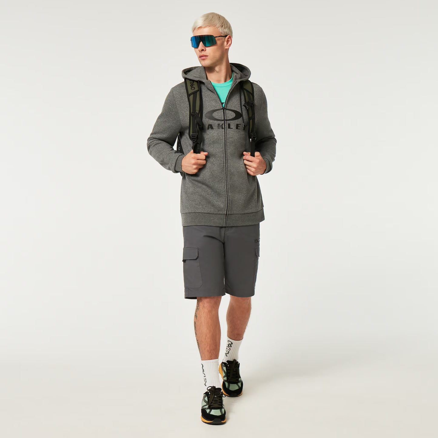 Huppari OAKLEY BARK FZ HOODIE 2.0 New Athletic Grey