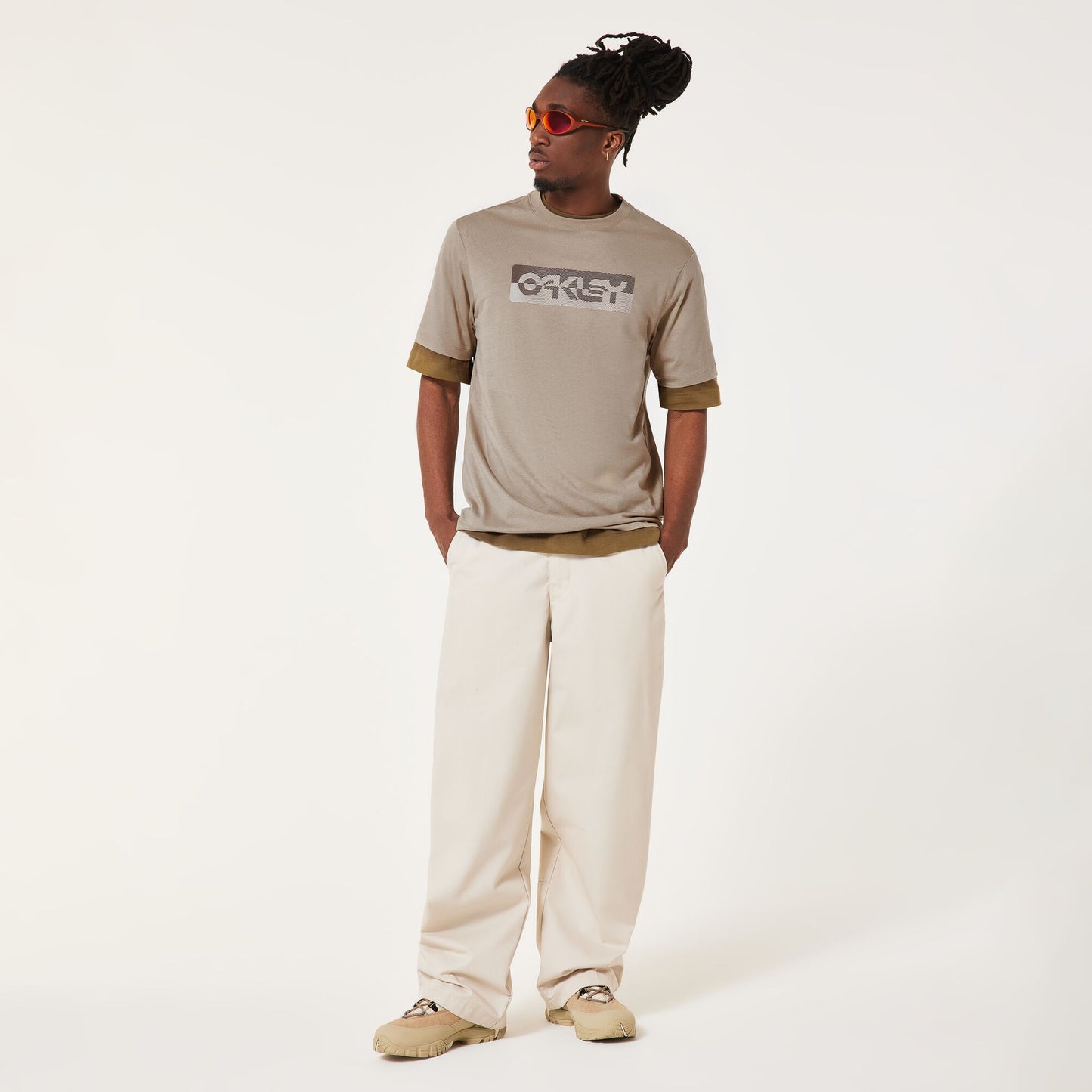 OAKLEY DUALITY B1B Beige Pebble T-paita