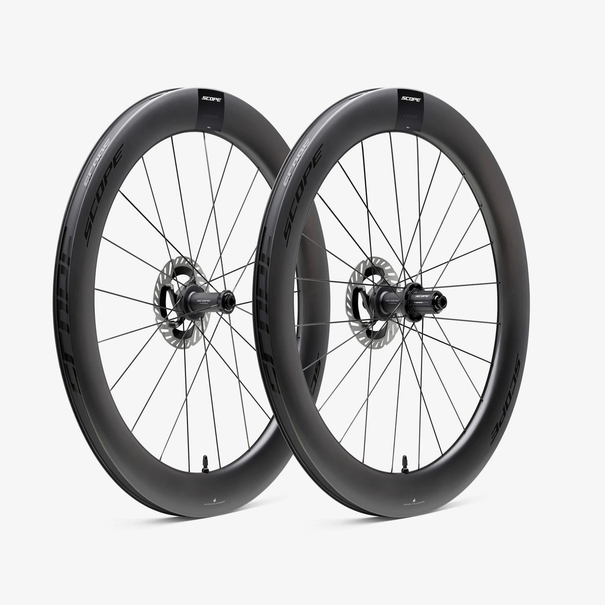 Kiekkosetti SCOPE Race All Road R6.A Tubeless Ready (Centerlock) Musta